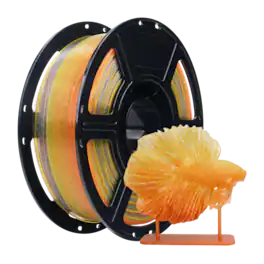 Flashforge - PLA Crystal Rainbow 3D Printer Filament-1.75mm-1kg (2.2 lbs) Spool - Summer Reverie