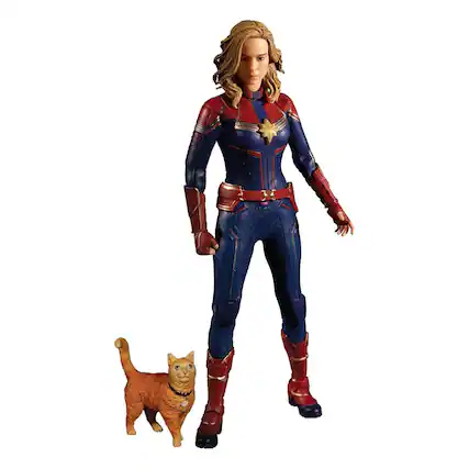 Front. Marvel - Marvel One12 Collective Action Figure | Captain Marvel - Blue.