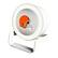 Front. Keyscaper - Cleveland Browns Linen Print Nightlight Charger & Bluetooth Speaker - White.