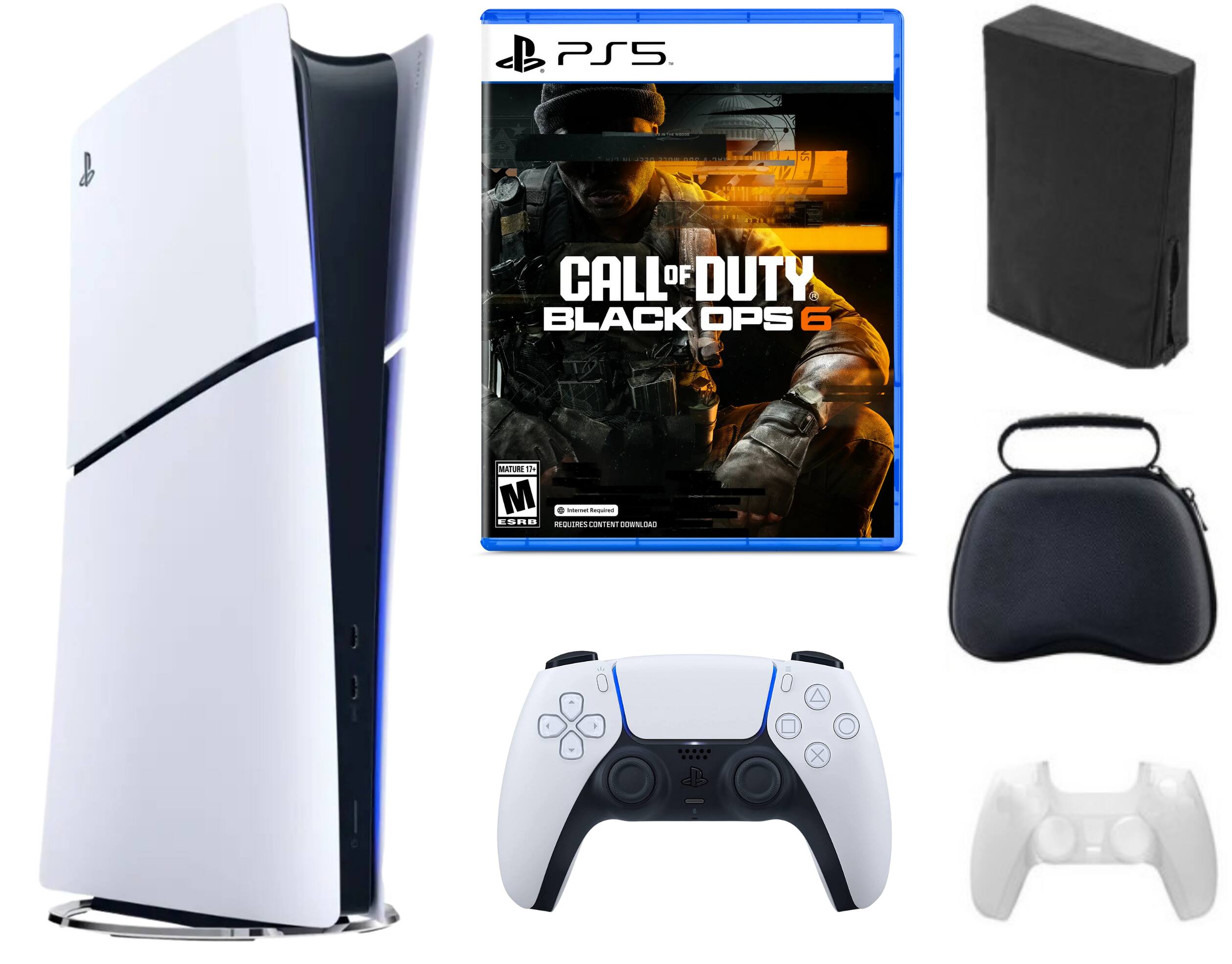 PS5 PlayStation 5 Bundle with Call of Duty: Black Ops 6 Game and Accessories - PlayStation 5