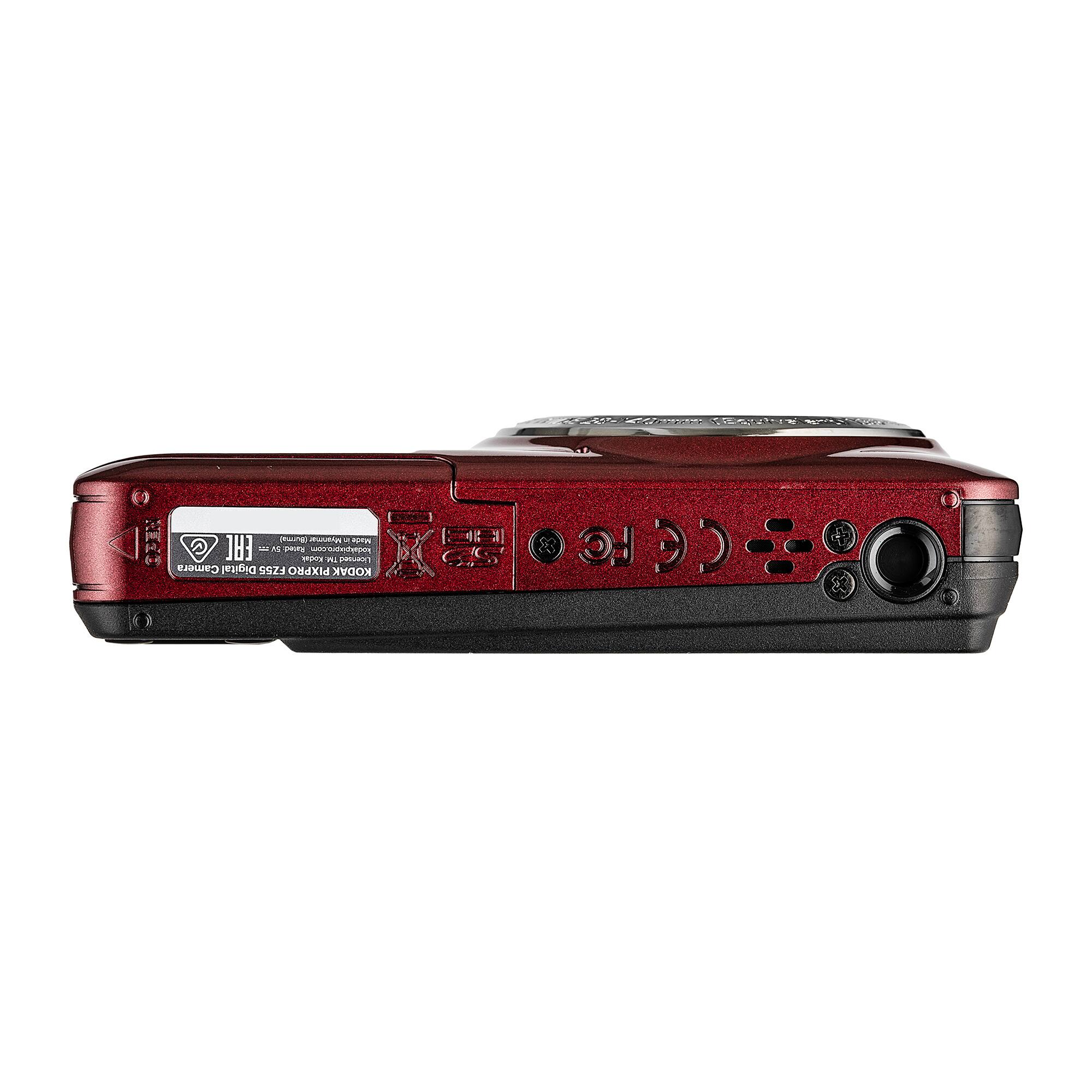 Kodak Pixpro FZ55 Digital Camera in Red (FZ55RD) Bundle with
