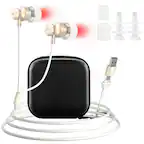 Front. Morfone - 650nm Ear & Nose Red Light Therapy Device. Help relieve discomfort and promote blood circulation,daily home care device - White.