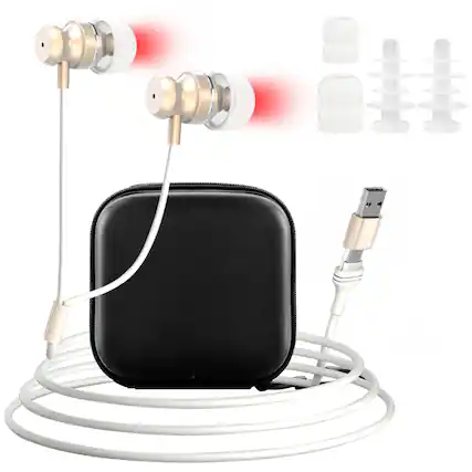 Front. Morfone - 650nm Ear & Nose Red Light Therapy Device. Help relieve discomfort and promote blood circulation,daily home care device - White.