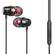 Front. Home Collection - 3.5mm AUX Jack HiFi Bass Stereo Wired In-Ear Earbuds Headphones with Microphone – Black.