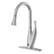 Angle. Bio Bidet - Flow by Bemis - X Series Motion Activated Kitchen Faucet - Brushed Nickel - Brushed Nickel.