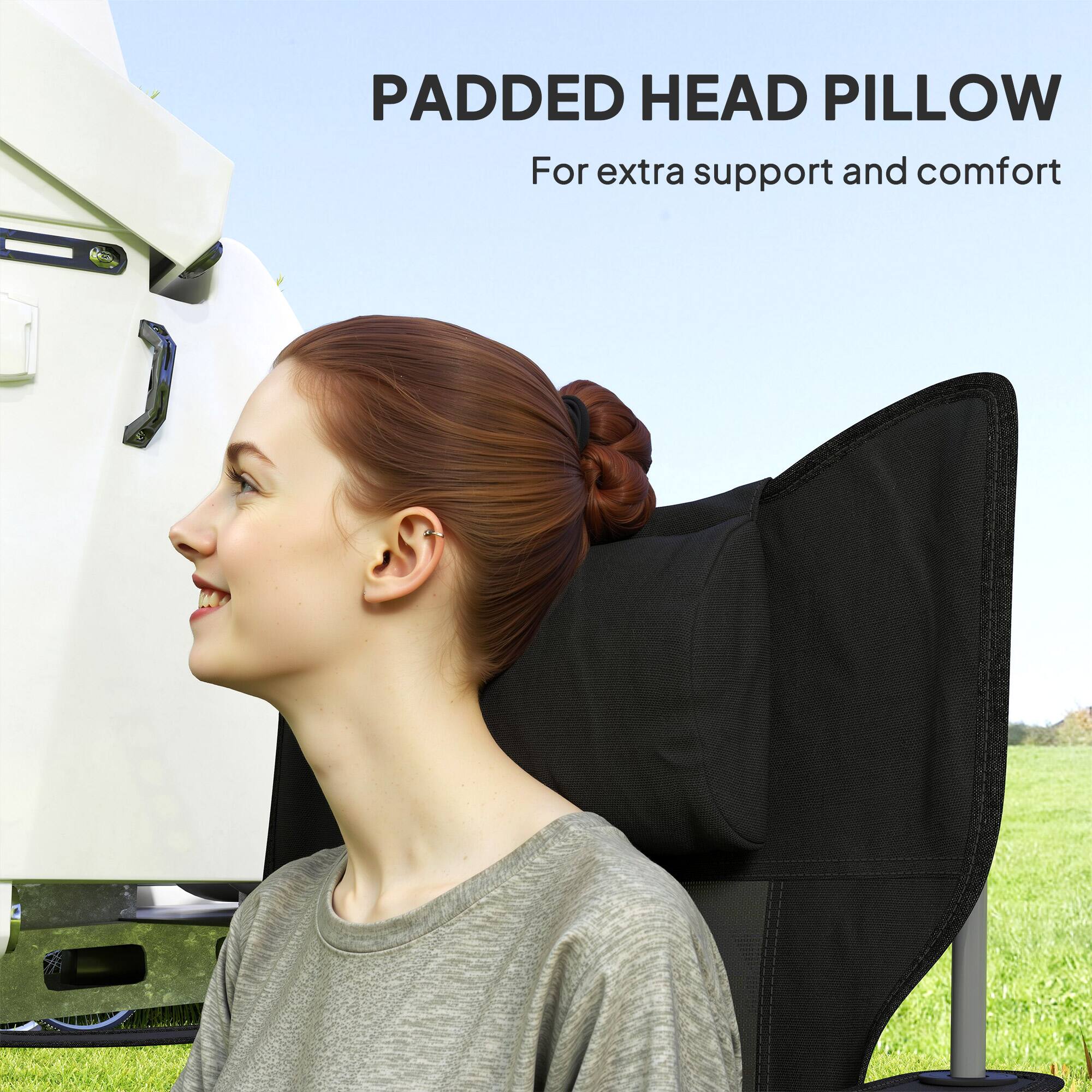 PADDED HEAD PILLOW
For extra support and comfort