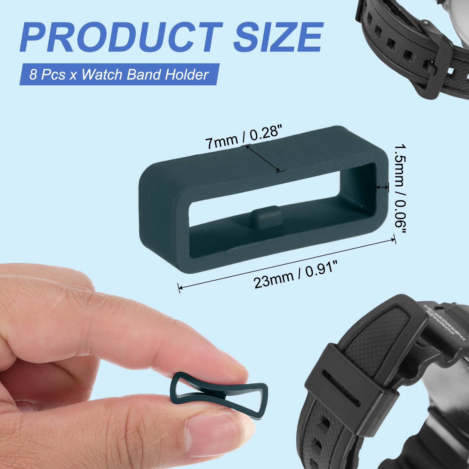PRODUCT SIZE  
8 Pcs x Watch Band Holder  
7mm / 0.28"  
1.5mm / 0.06"  
23mm / 0.91"