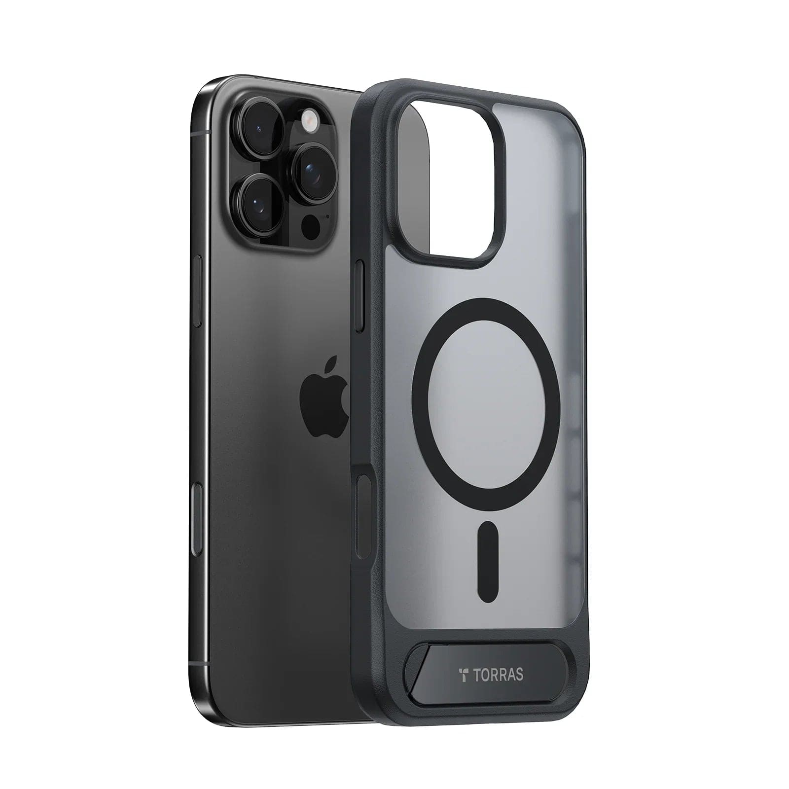 TORRAS - Ostand L1 Case for iPhone 17 - Obsidian Black
