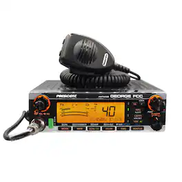 PRESIDENT - George FCC 40-Channel CB Radio, AM/FM/PA/SSB Modes, NOAA Alerts, P-Channels, Emergency Channels, VOX, Auto Squelch, ANL - Black