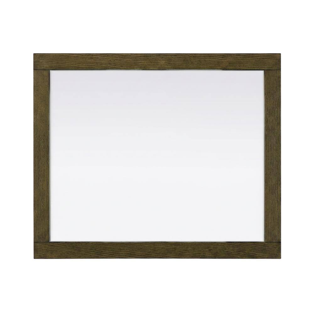 Elegant Kitchen and Bath - Noah Wooden Rectangle Mirror 27 x 36 - Hazel Oak price history on PriceWatchPro
