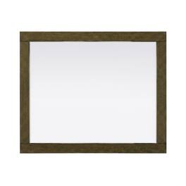 Elegant Kitchen and Bath - Noah Wooden Rectangle Mirror 27 x 36 - Hazel Oak