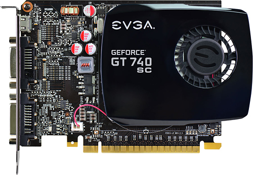 PNY NVIDIA GeForce GT 740 2GB DDR3 PCI Express 3.0 Graphics Card Black  VCGGT7402D3LXPB-BB - Best Buy