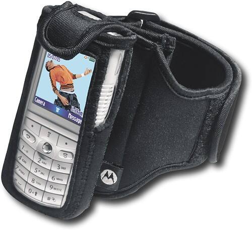 Front Standard. Motorola - Armband for Motorola ROKR Cell Phones - Black.