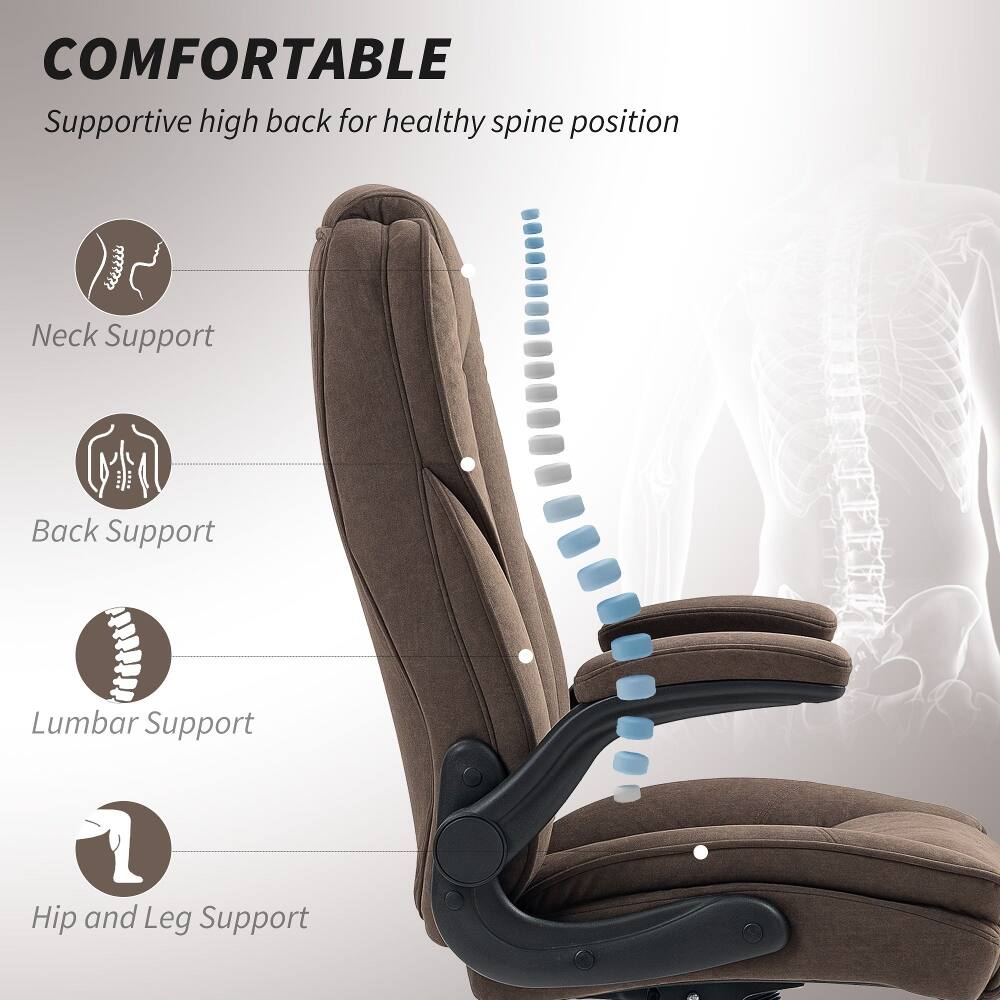 COMFORTABLE  
Supportive high back for healthy spine position  
Neck Support  
Back Support  
Lumbar Support  
Hip and Leg Support