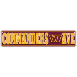 Fan Creations - Washington Commanders 4" x 18" Team Boulevard Metal Sign - Multicolor
