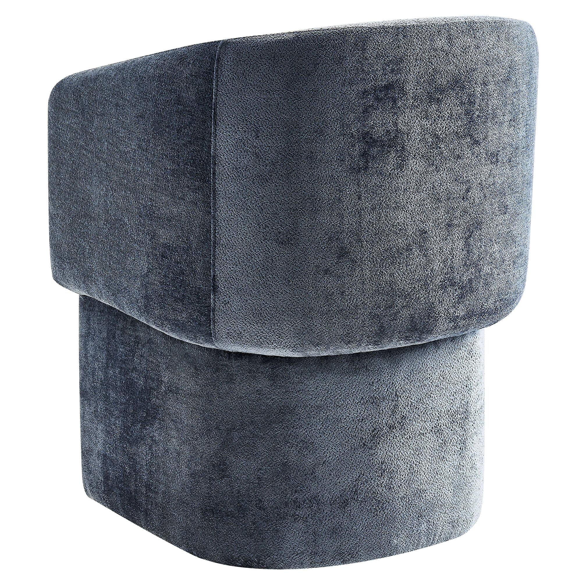 Alt View 4. Modway - Verity Barrel Back Dining Armchair - Slate Blue.