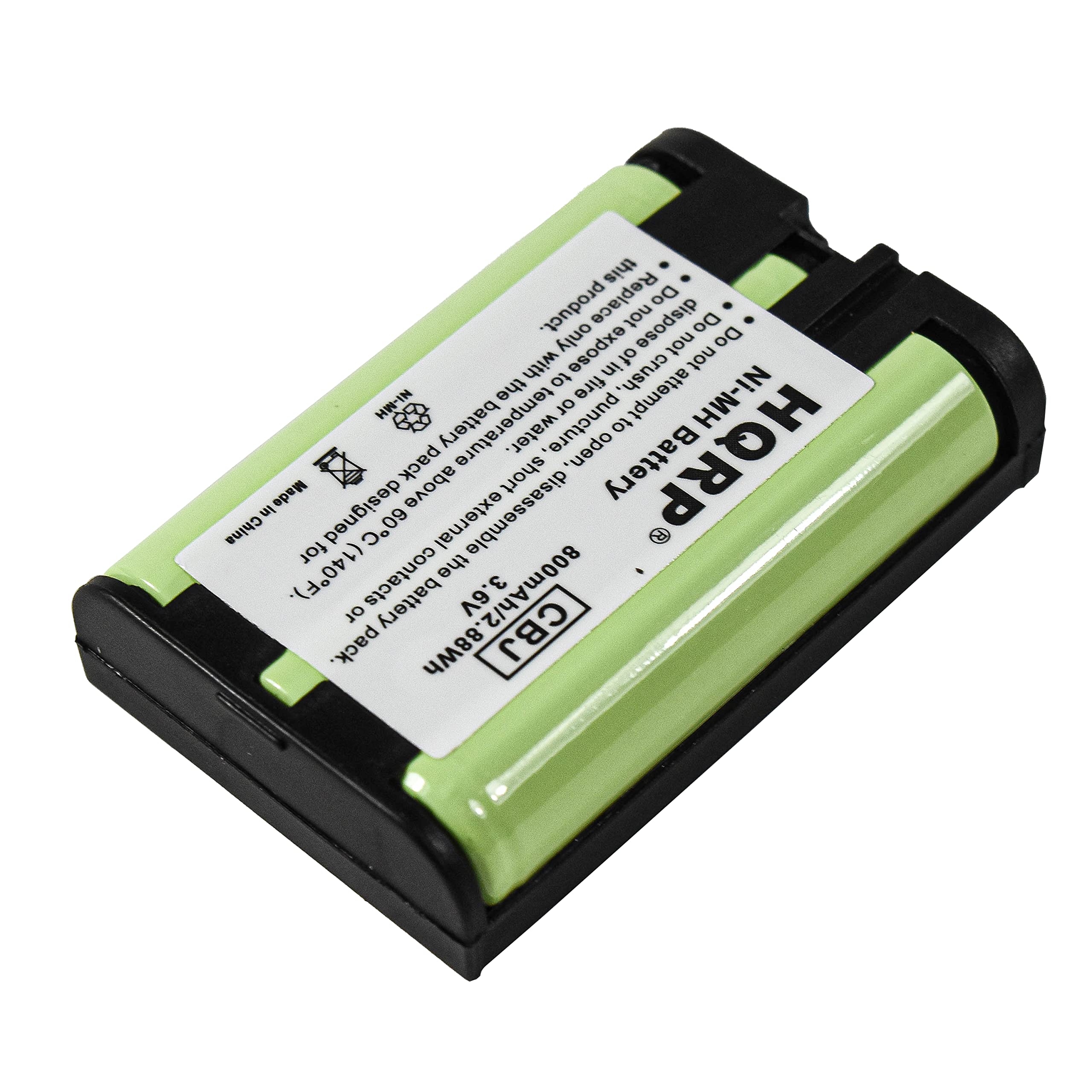 This product is designed for use in Ni-MH battery packs. Do not dispose of in fire, crush, puncture, or attempt to disassemble. Do not expose to water or high temperatures above 60°C (140°F). Made in China.