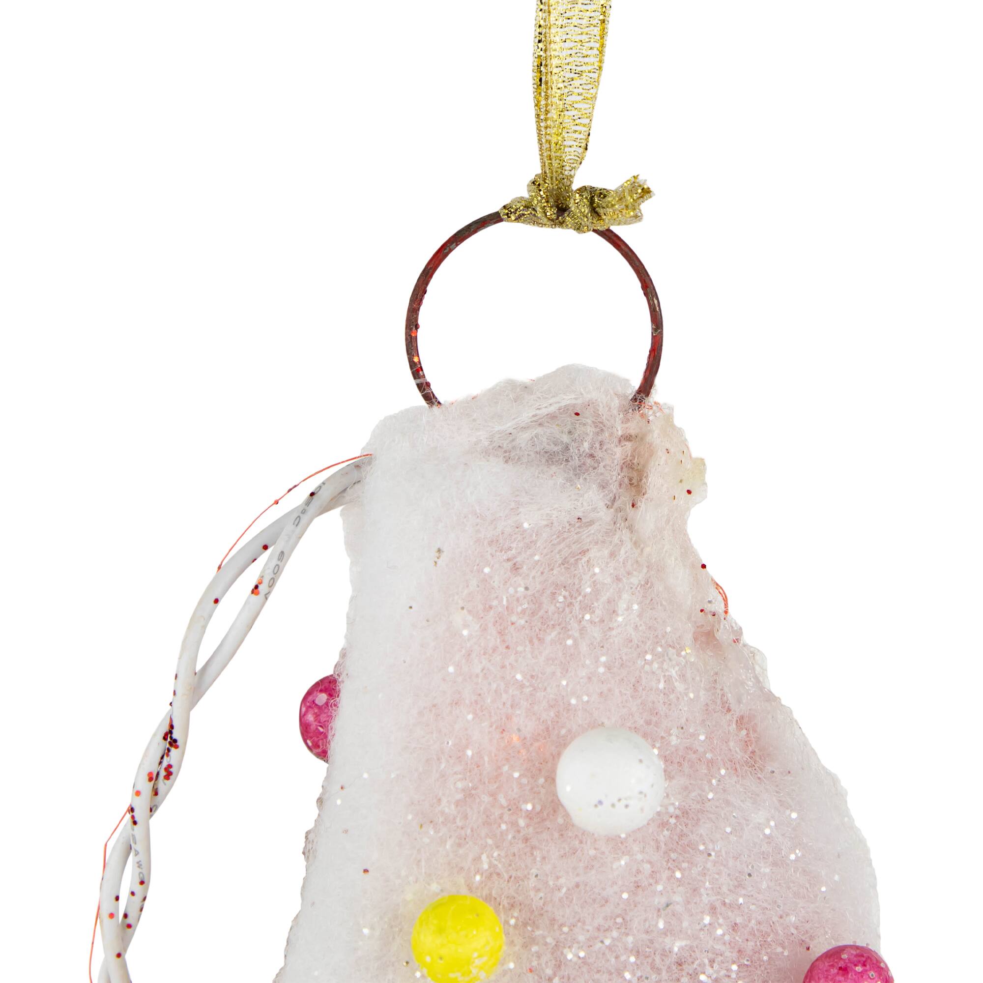 Alt View 5. Northlight - Lighted Candy Covered Sisal Star Christmas Window Decoration - 18" - Clear Lights - Red.