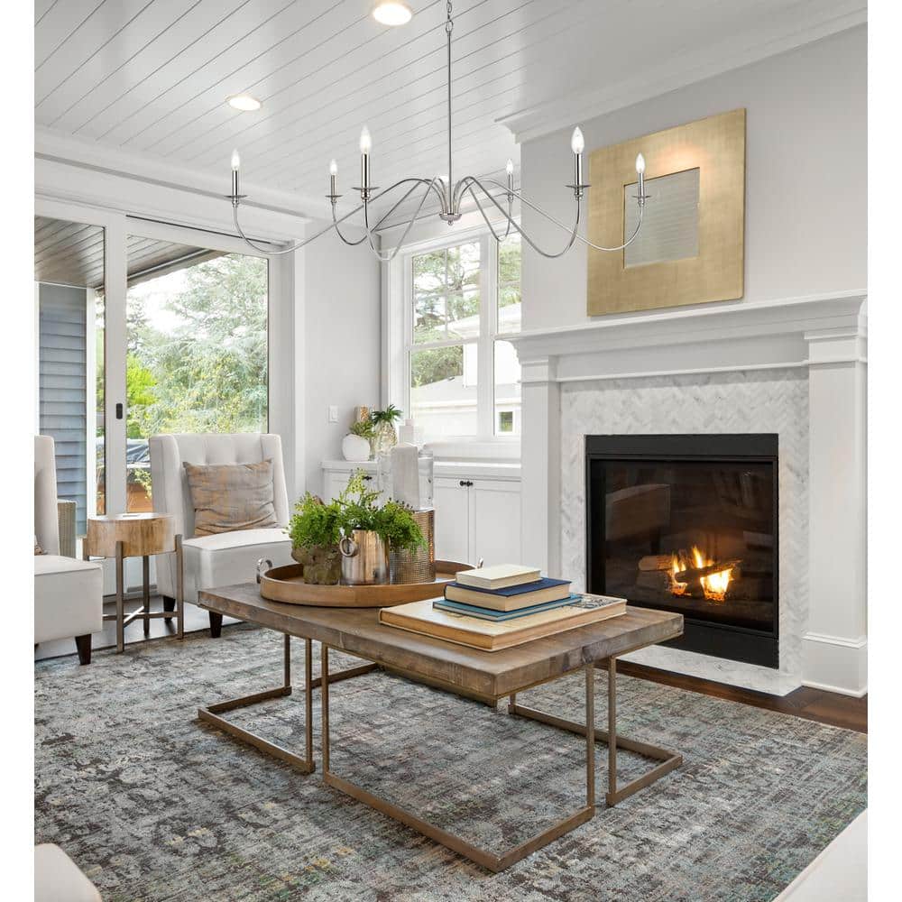 Living District - Rohan 60 inch chandelier - Polished Nickel price history on PriceWatchPro