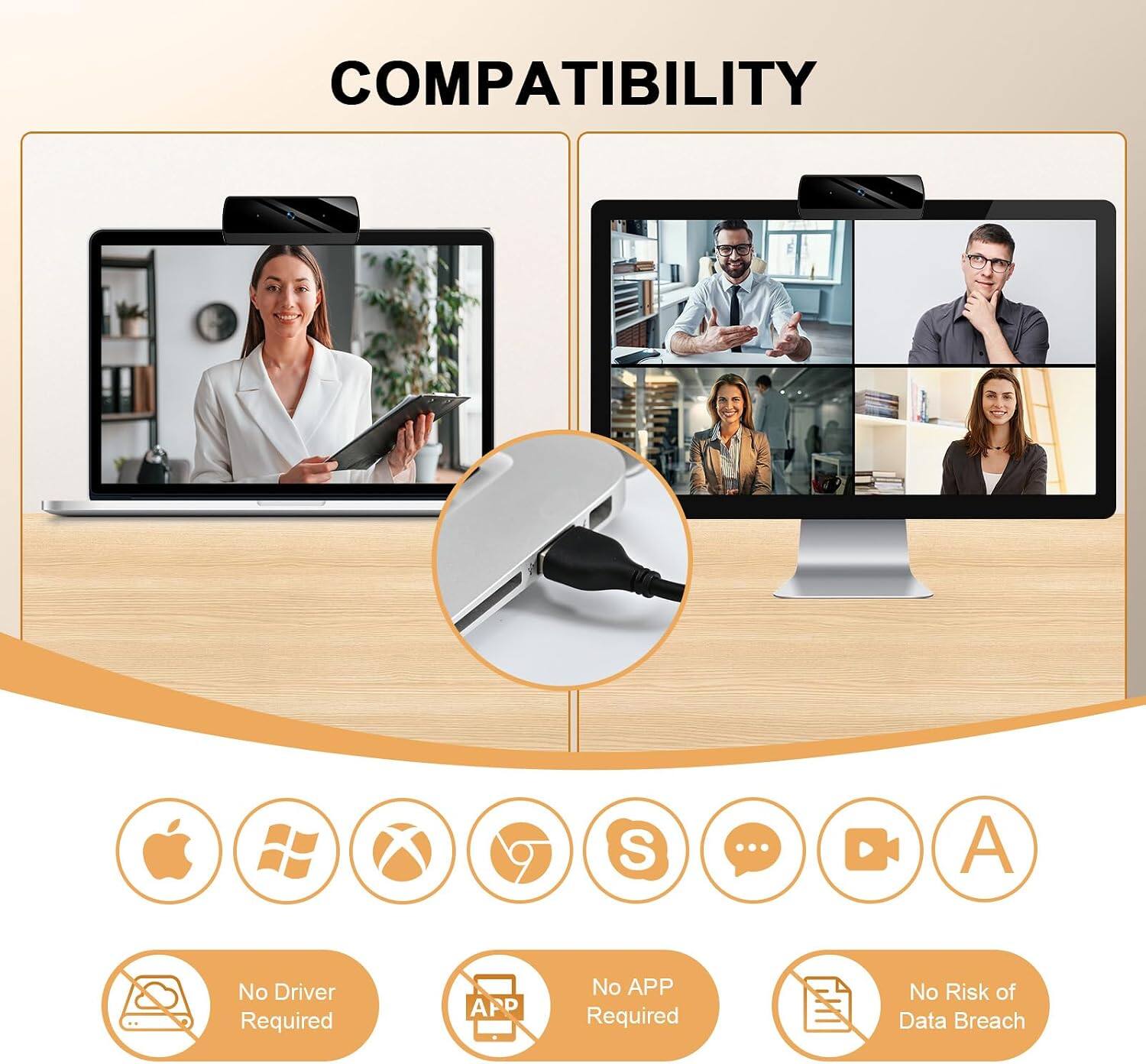 COMPATIBILITY

No Driver Required

No APP Required

No Risk of Data Breach