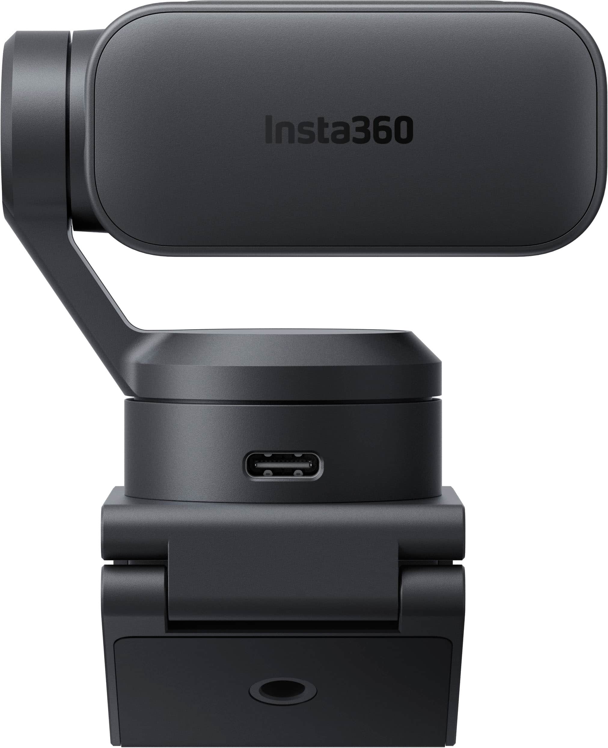 Alt View 9. Insta360 - Link 2 PTZ 4K Webcam for Conferencing, Gaming & Streaming, 1/2" Sensor, AI Tracking, works w/ Zoom, Teams, Twitch & more - Black.