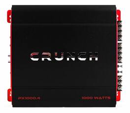 Crunch - PX-1000 Car Stereo Amp with 2 3-Way Speakers and Soundstorm Wiring Kit