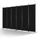 Front. VEVOR - Room Divider, 6 Panel Room Divider, Folding Privacy Screen and Portable Partition Divider for Room Separation - Black.