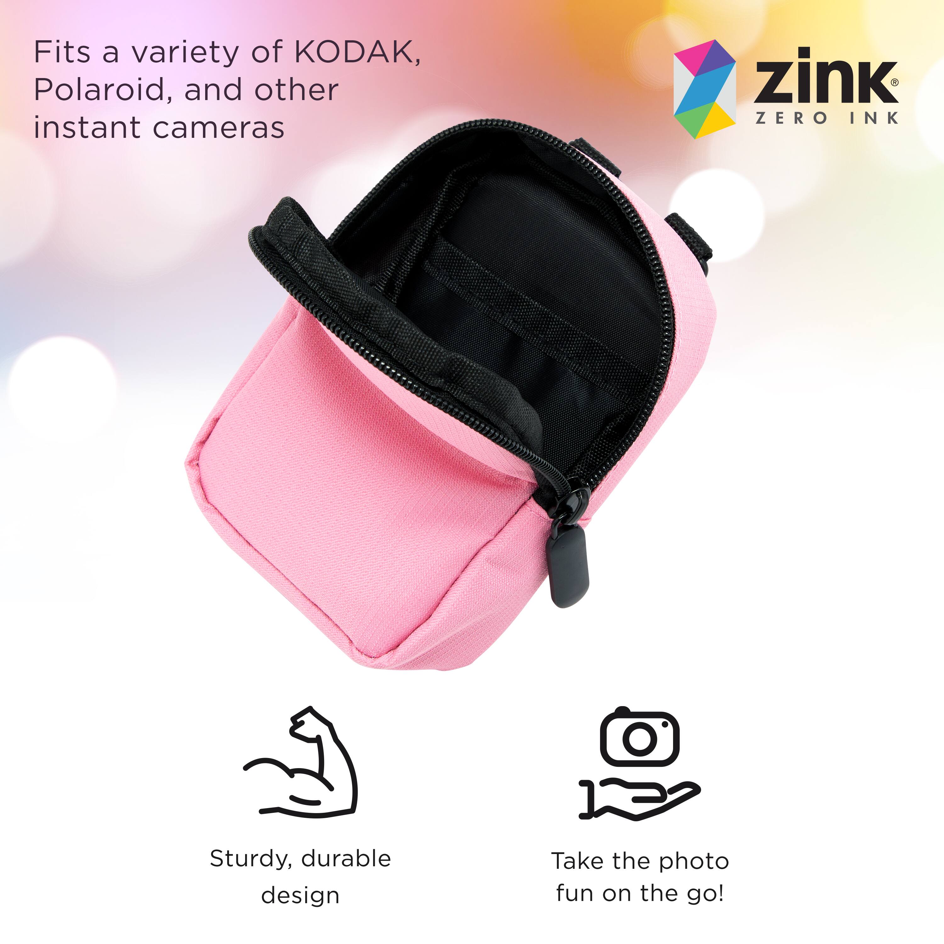Fits a variety of KODAK, Polaroid, and other instant cameras

zink ZERO INK

Sturdy, durable design

Take the photo fun on the go!