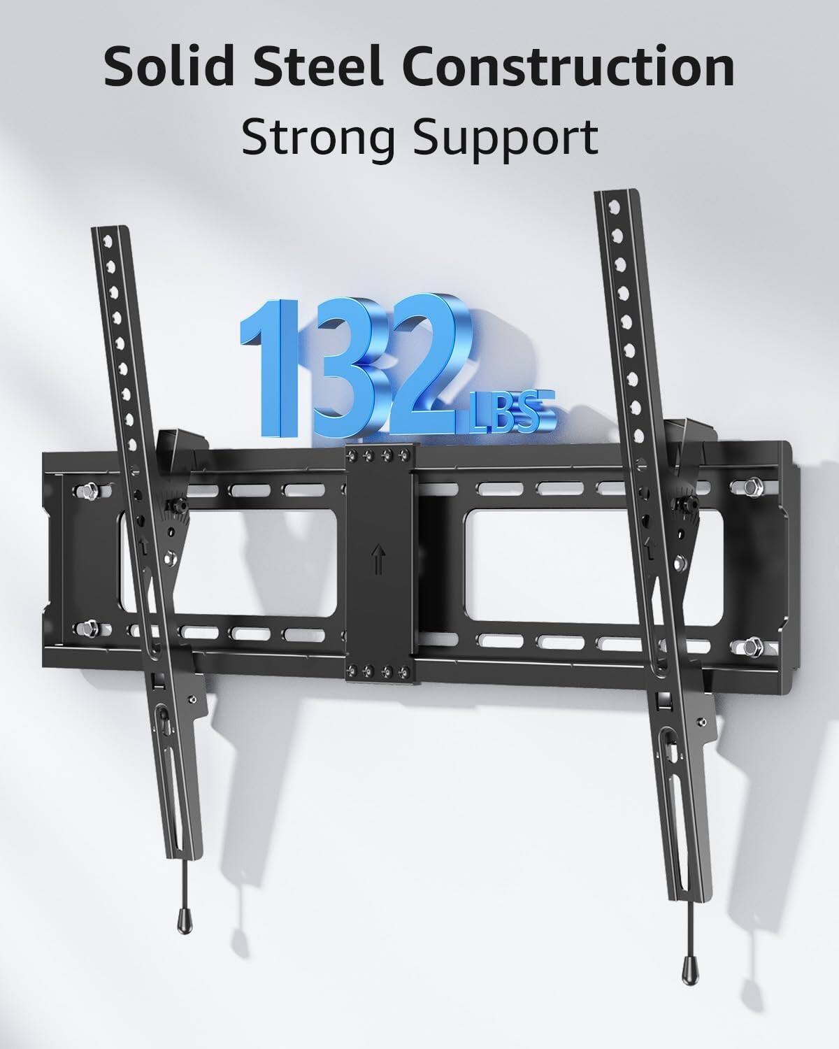 Solid Steel Construction  
Strong Support  
132 LBS