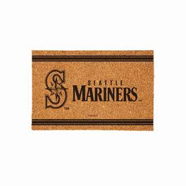 Evergreen Enterprises - Seattle Mariners 24" x 36" Outdoor Monochrome Team Logo Coir Mat - Brown