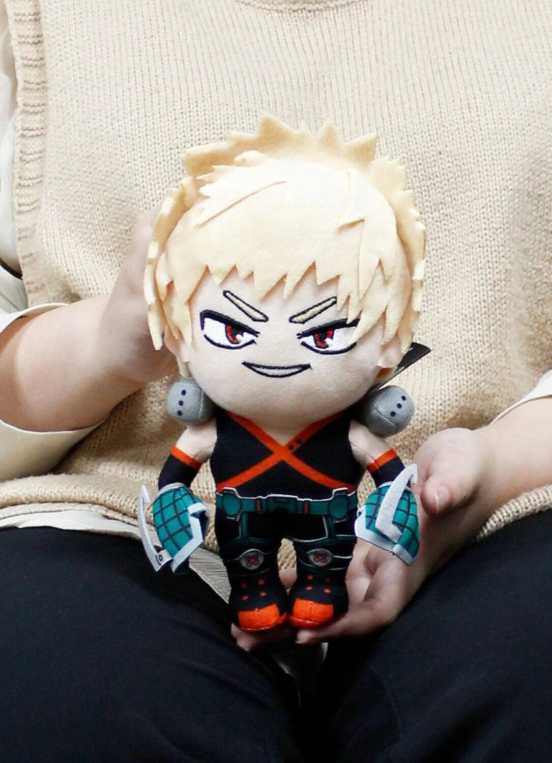 Alt View 3. Great Eastern - Great Eastern - My Hero Academia - 8" Plush - Katsuki Bakugo (MHA)   - COLLECTIBLES - Multicolor.
