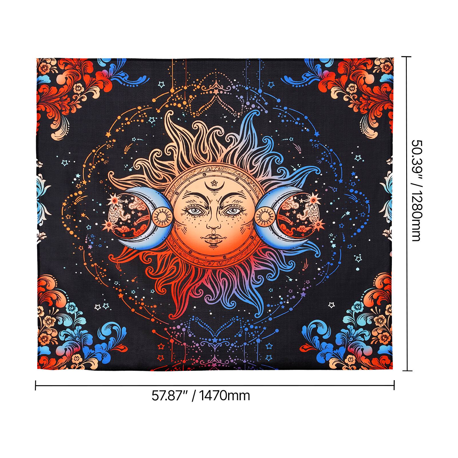 50.39" / 1280mm  
57.87" / 1470mm