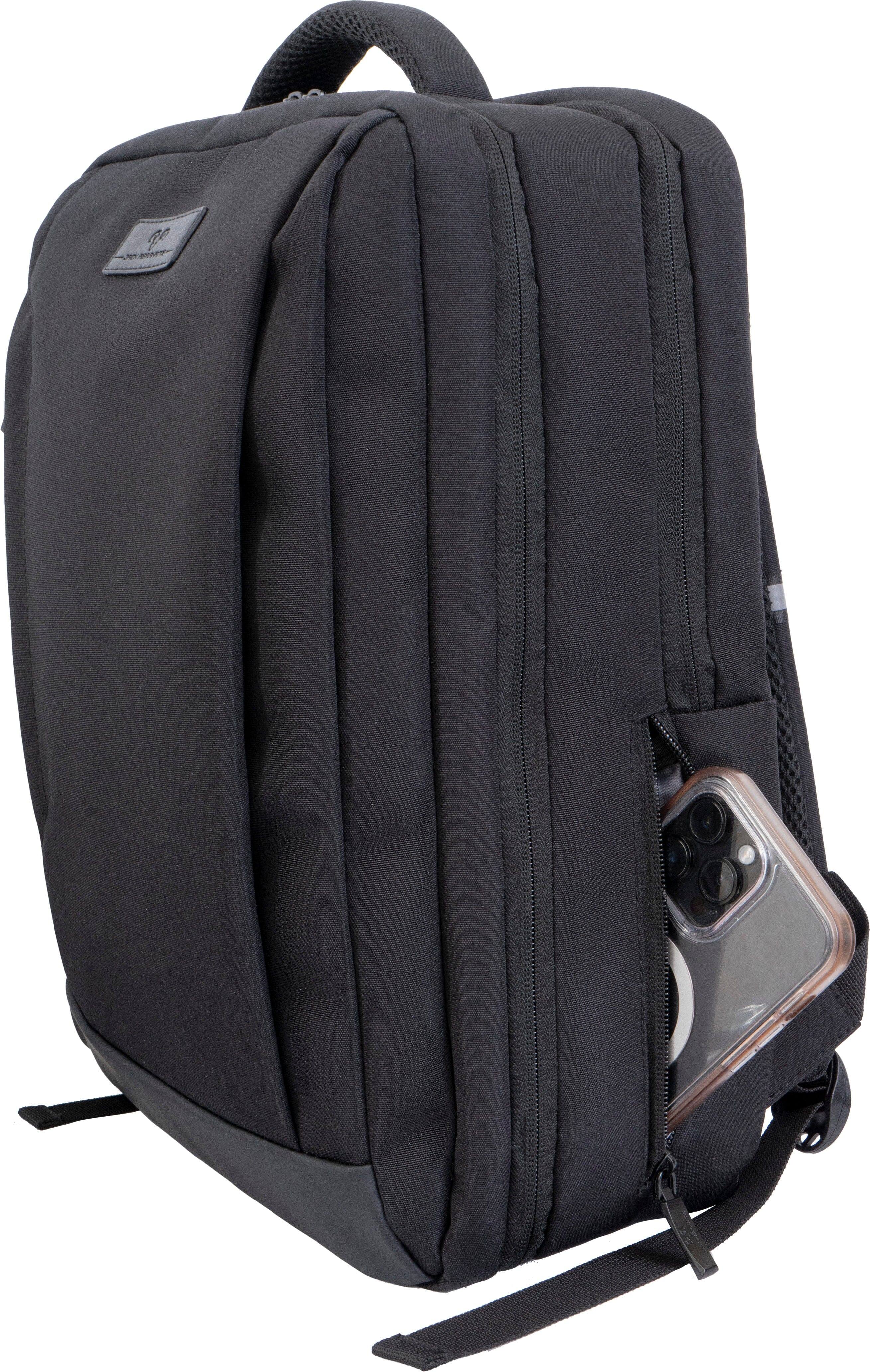 Angle. Jack Abrahams - Jack Abrahams The Collins Nylon Workbook Backpack - Black - Black.