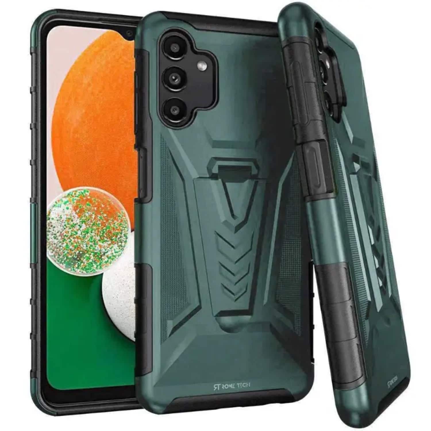 RomeTech - Rome Tech Dual Layer Holster Case for Galaxy A13 5G - Teal