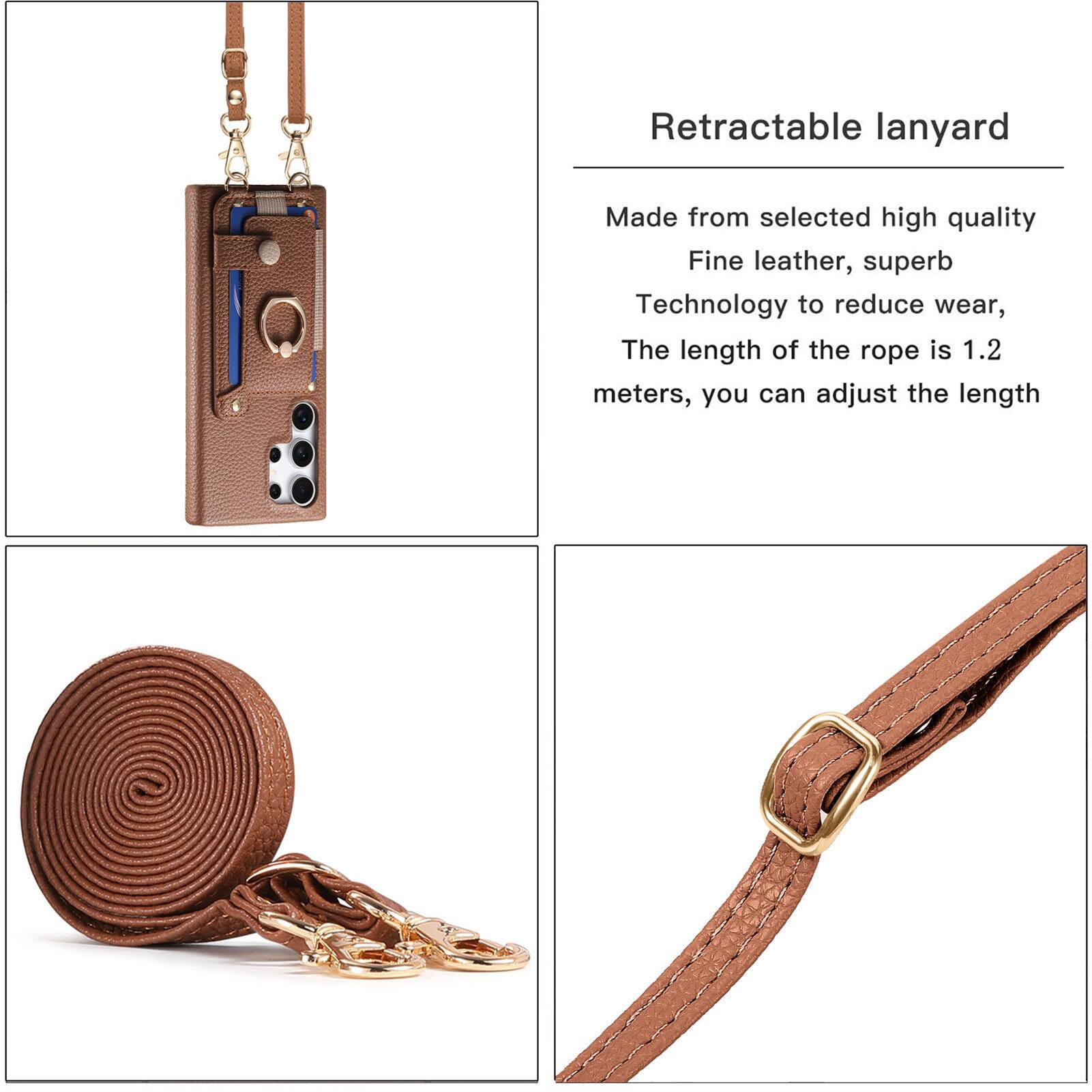 Retractable lanyard

Made from selected high quality Fine leather, superb Technology to reduce wear, The length of the rope is 1.2 meters, you can adjust the length