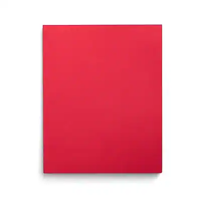 Front. Staples - Staples Smooth 2-Pocket Paper Folder with Fasteners, Red, 25/Box (50772/27540-CC) - Red.