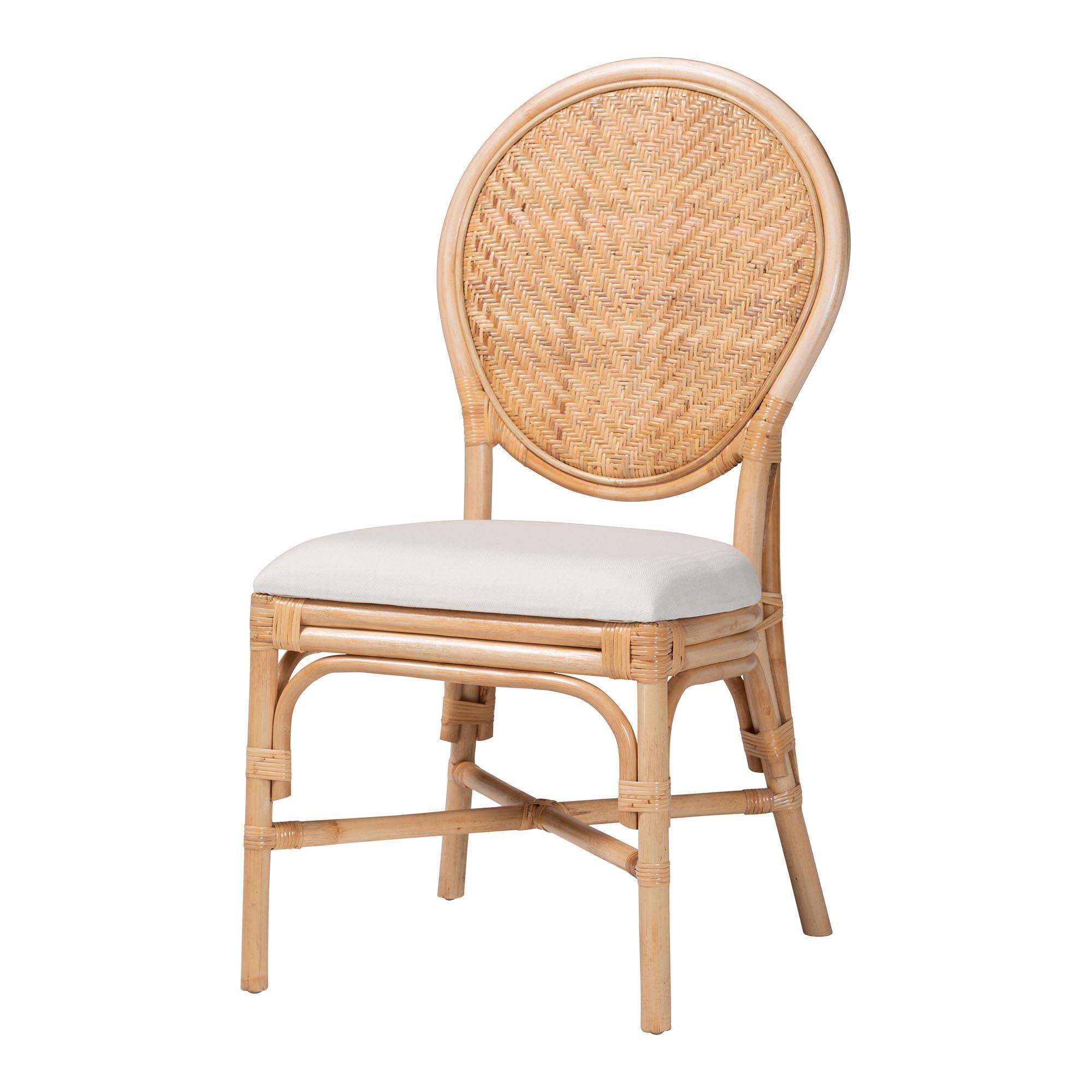 Natural Rattan/White