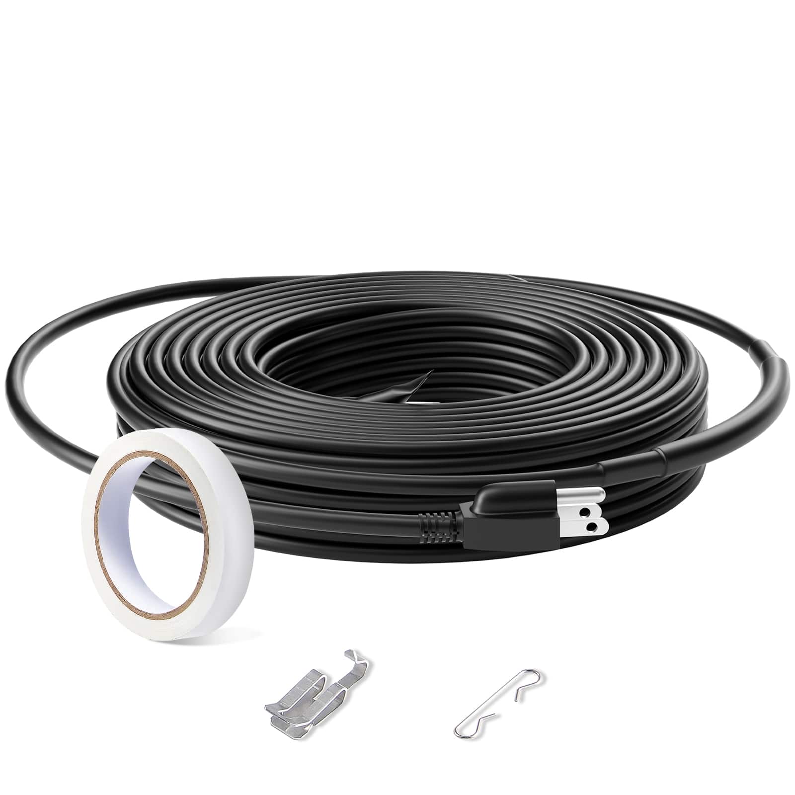 VEVOR - Self-Regulating Pipe Heating Cable, 24FT 5W/FT Heat Tape for Pipes, Roof Snow Melting De-icing, Gutter and Pipe Freeze - Black price history on PriceWatchPro