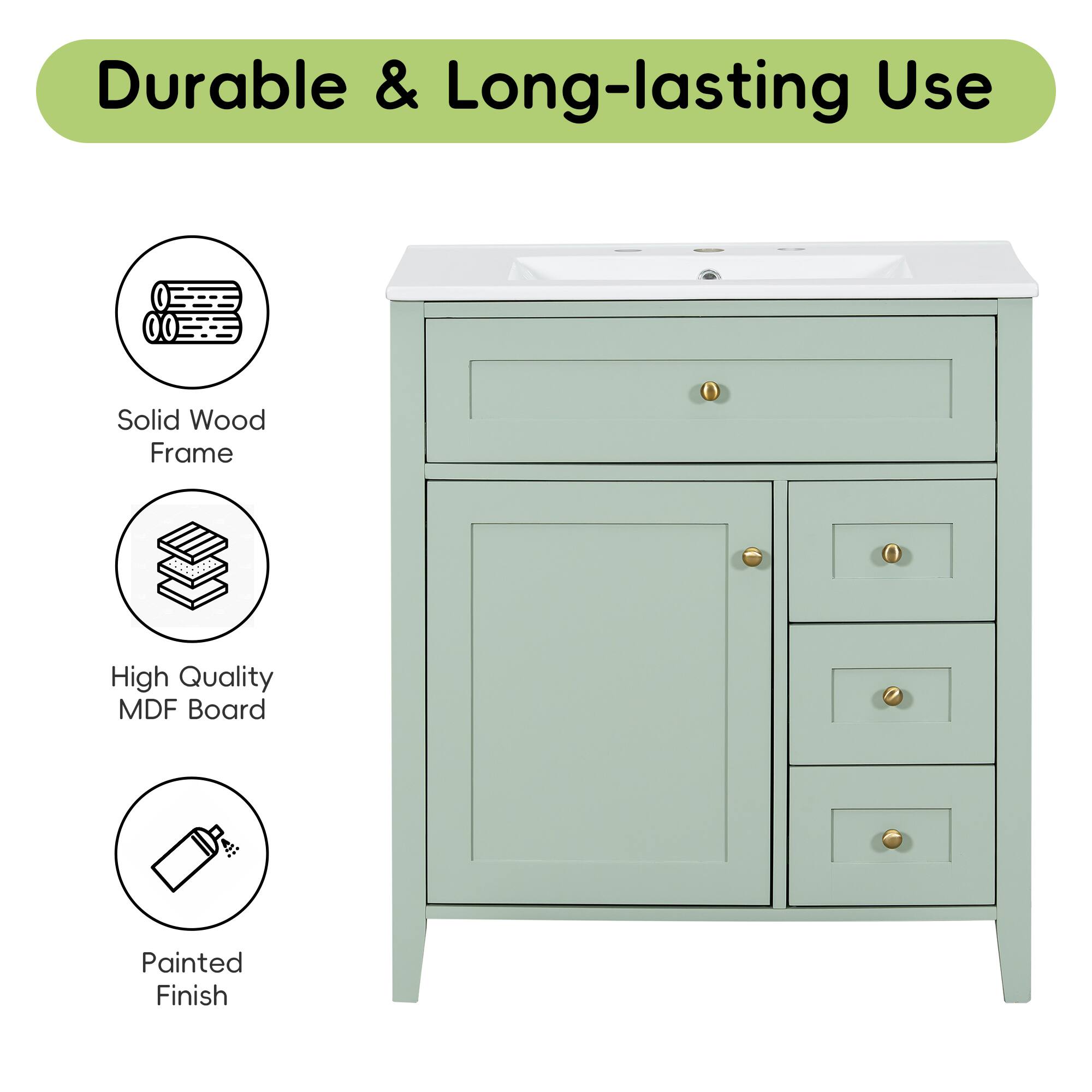 Durable & Long-lasting Use

- Solid Wood Frame
- High Quality MDF Board
- Painted Finish