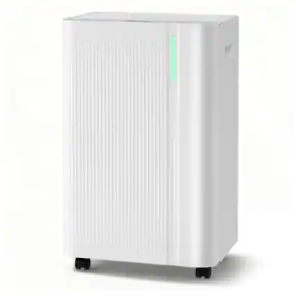 Front. Costway - Costway 54 pints Dehumidifier With Drain Hose 3 Modes LED Display 3-Color Indicator Light 4500 Sq.Ft - White.