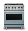Front. Viking - 30-Inch Dual Fuel Freestanding Range - November Sky.