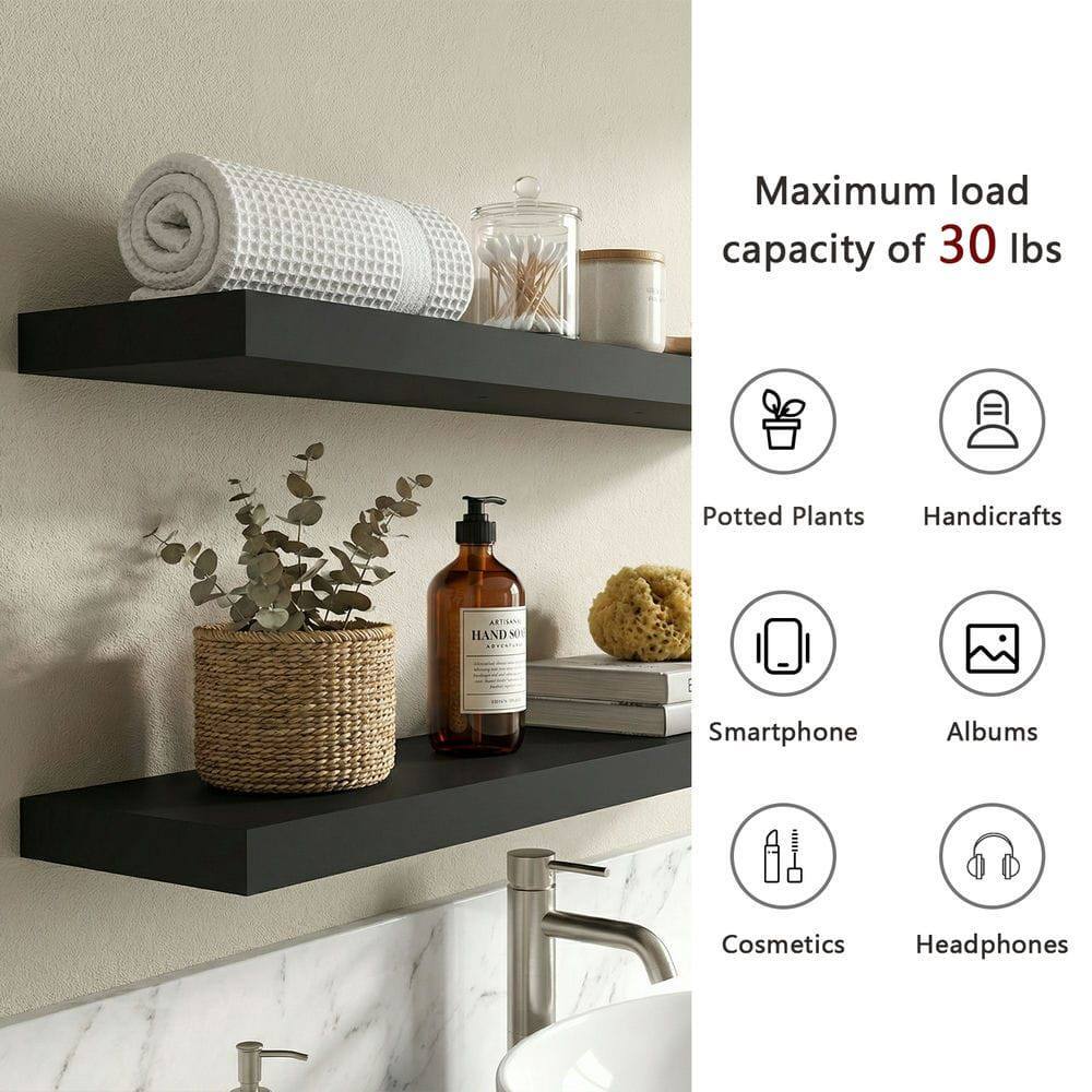 Maximum load capacity of 30 lbs

- Potted Plants
- Handicrafts
- Smartphone
- Albums
- Cosmetics
- Headphones