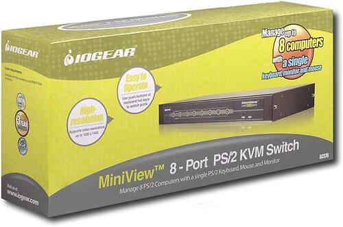 Angle Standard. IOGEAR - 8 Port KVM Switch Kit.