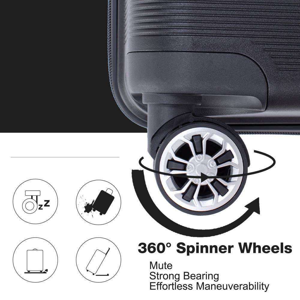 360° Spinner Wheels  
Mute  
Strong Bearing  
Effortless Maneuverability