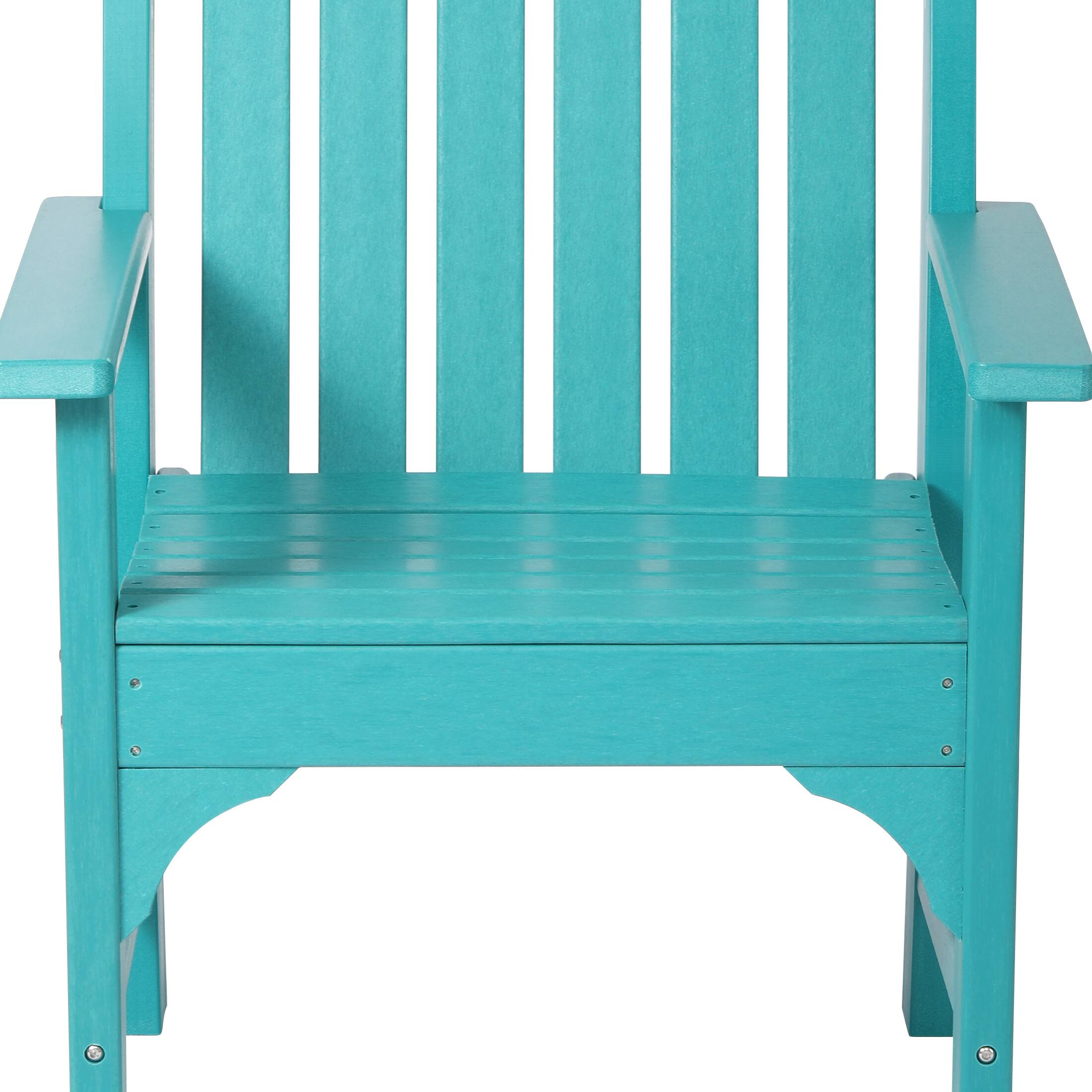 Alt View 3. WestinTrends - WestinTrends Malibu 5-Piece HDPE Outdoor Patio Chair and Round Table Dining Set - Turquoise.