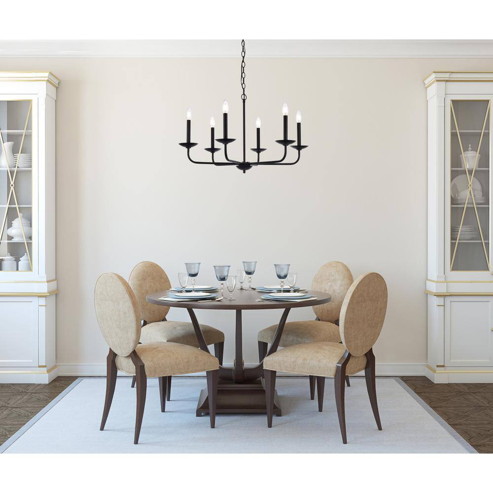 Angle. Living District - Cohen 30 inch pendant in black - Black.
