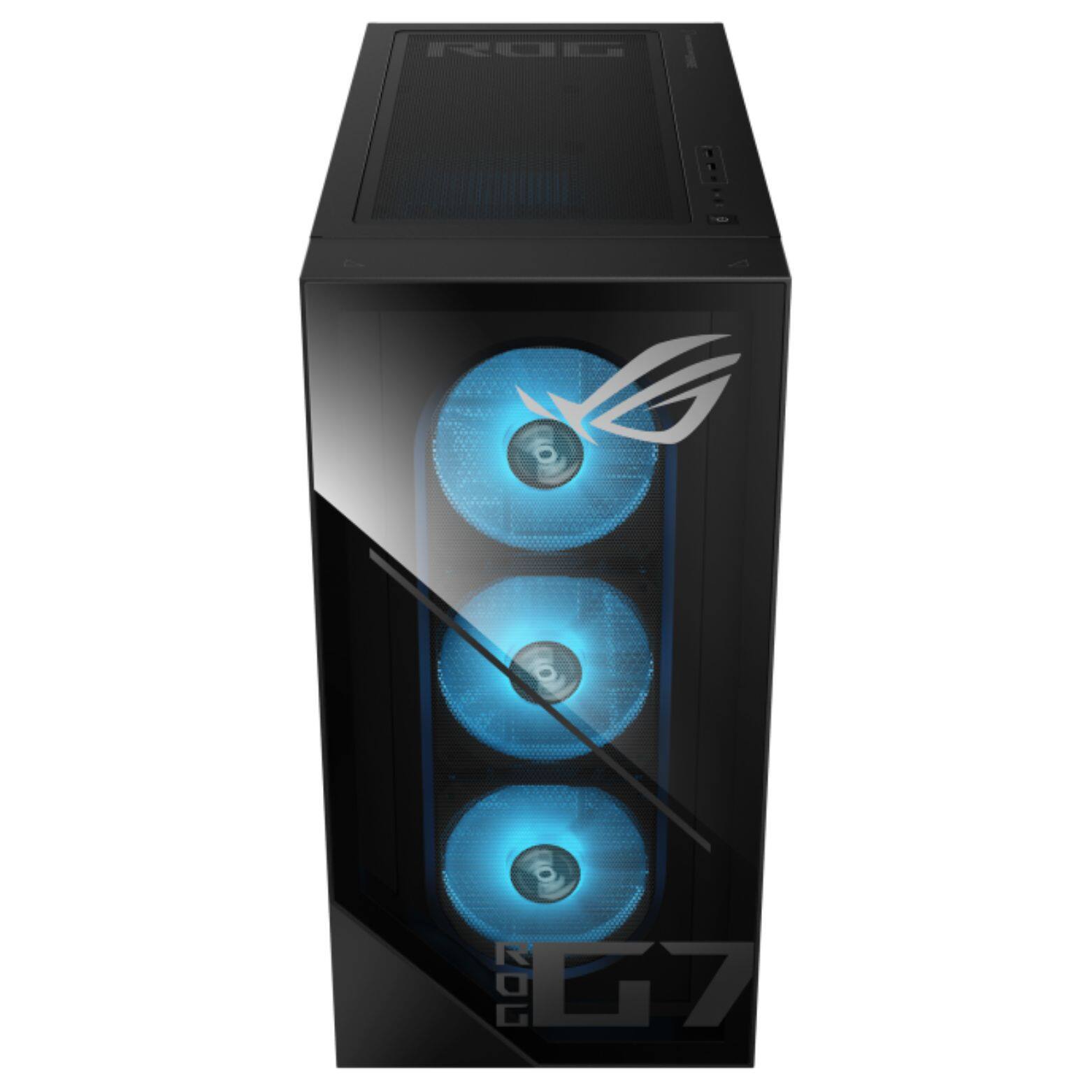 Alt View 5. ASUS - ROG G700 Intel Core Ultra 7 265F 2.4 GHz up to 5.3 GHz 32GB DDR5 1TB SSD GeForce RTX 5060 Windows 11 Home Gaming Desktop - Black.