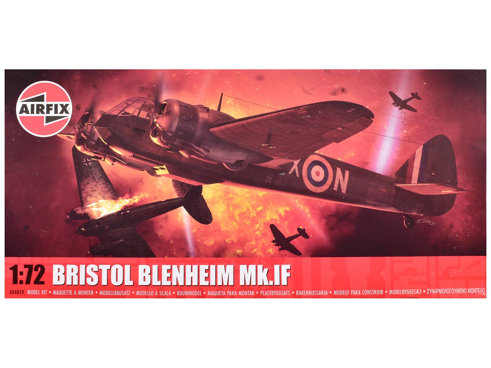 AIRFIX

1:72 BRISTOL BLENHEIM Mk.IF

A04059 MODEL KIT - MAQUETTE A MONTER - MODELLBAUSATZ - MODELLO A SCALA - BOUWMODEL - MAQUETA PARA MONTAR - PLASTBYGGSATS - RAKENNUSSARJA - MODELLO PARA CONSTRUIR - MODELBYGGESAT - ΣΥΝΑΡΜΟΣΤΟΥΜΕΝΟ ΜΟΝΤΕΑΟ

BRISTOL BLENHEIM Mk.IF