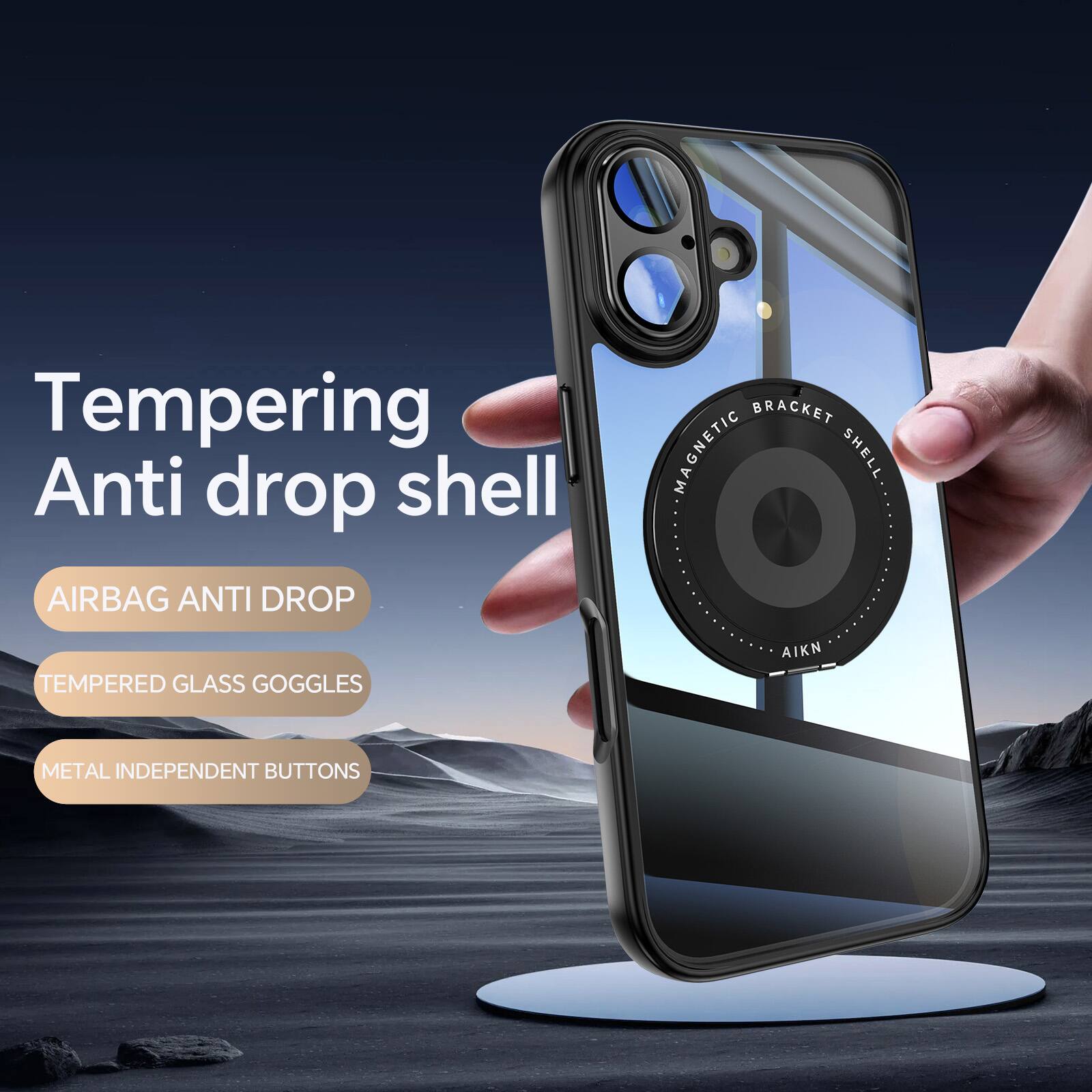 Tempering Anti drop shell  
AIRBAG ANTI DROP  
TEMPERED GLASS GOGGLES  
METAL INDEPENDENT BUTTONS