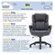 Alt View Zoom 21. Serta - Garret Bonded Leather Executive Office Chair with Premium Cushioning - Space Gray.